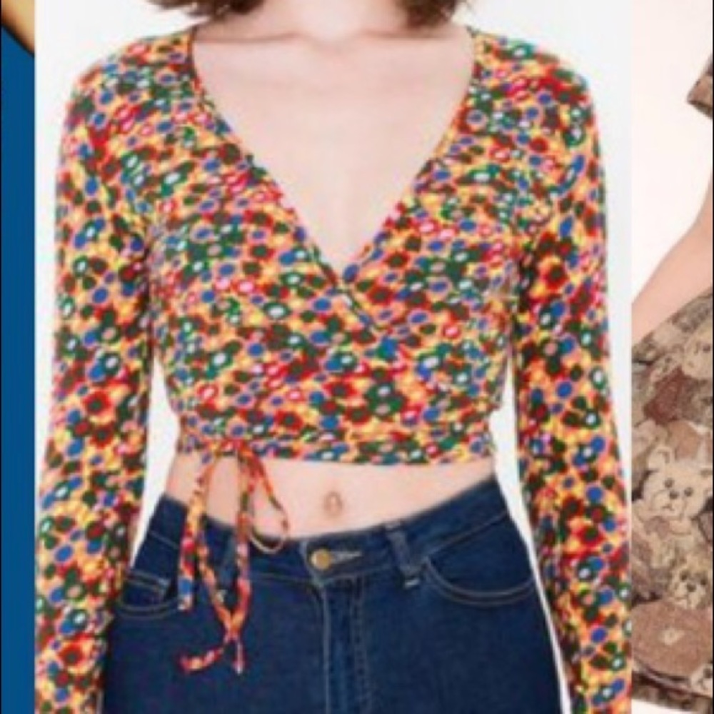 American Apparel Flower top